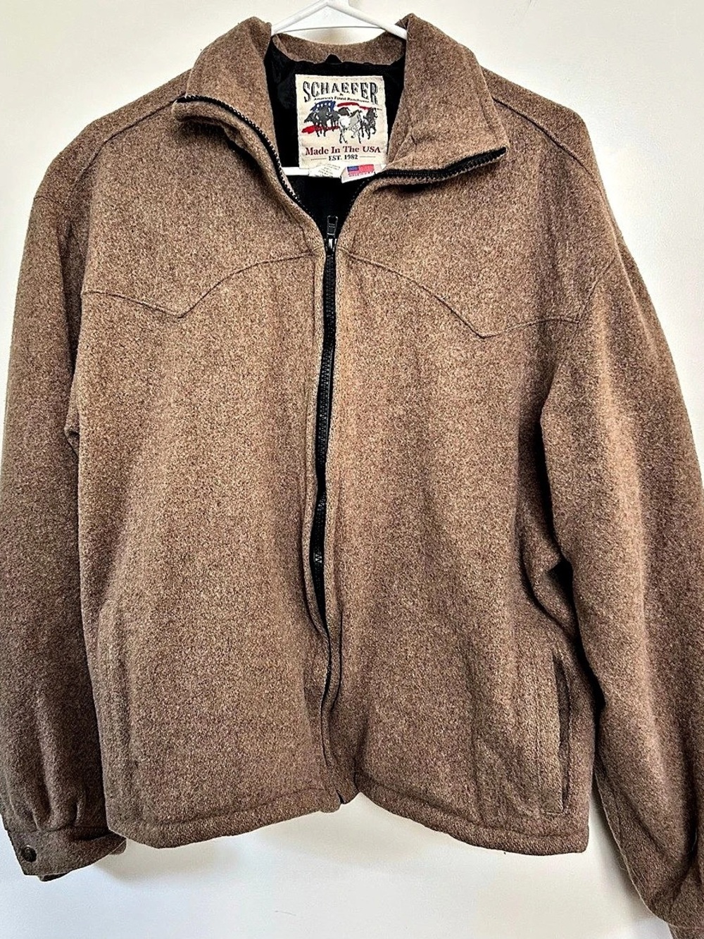 Schaefer Style 565 Ranchwear Wool Jacket Brown x small